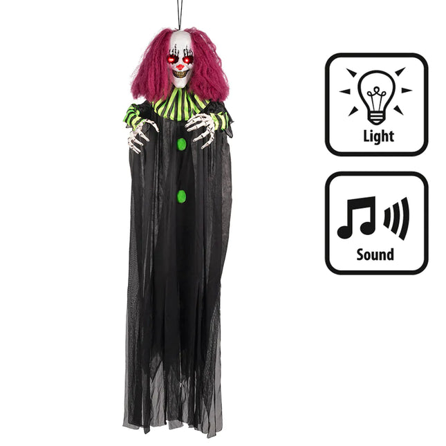 Feestbazaar Hangdecoratie Terror Clown 130cm