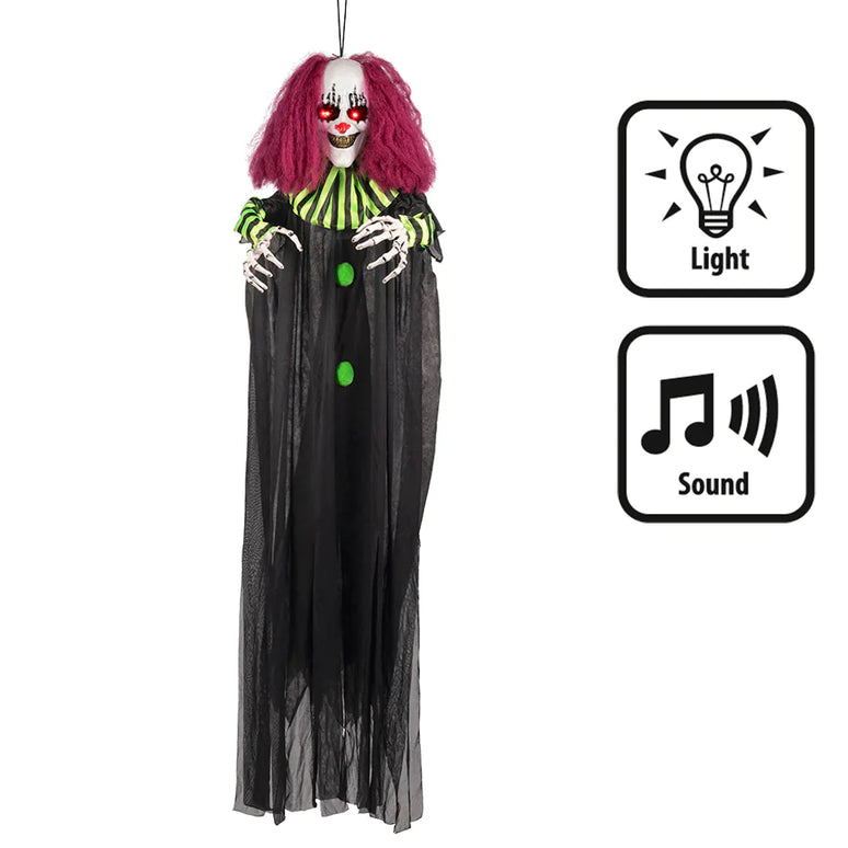 Feestbazaar Hangdecoratie Terror Clown 130cm