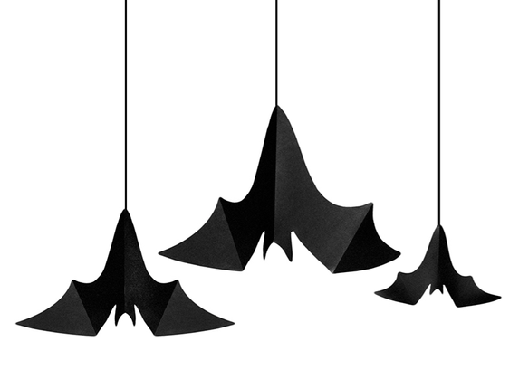 Feestbazaar Hangdecoratie Vleermuizen (3st)