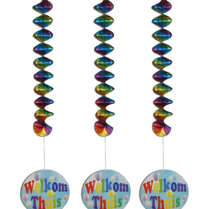 Feestbazaar Hangdecoratie Welkom Thuis - 3 Stuks