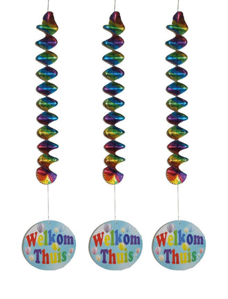 Feestbazaar Hangdecoratie Welkom Thuis - 3 Stuks
