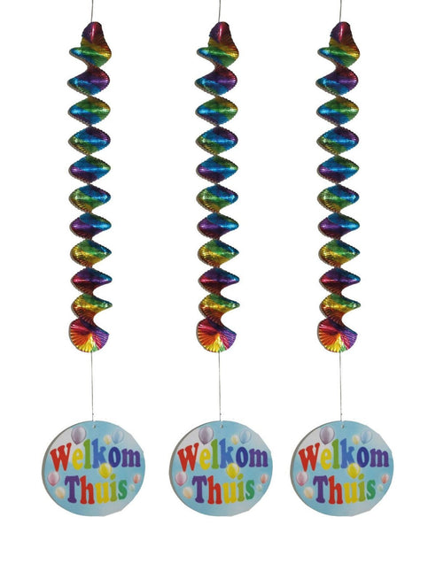 Feestbazaar Hangdecoratie Welkom Thuis - 3 Stuks