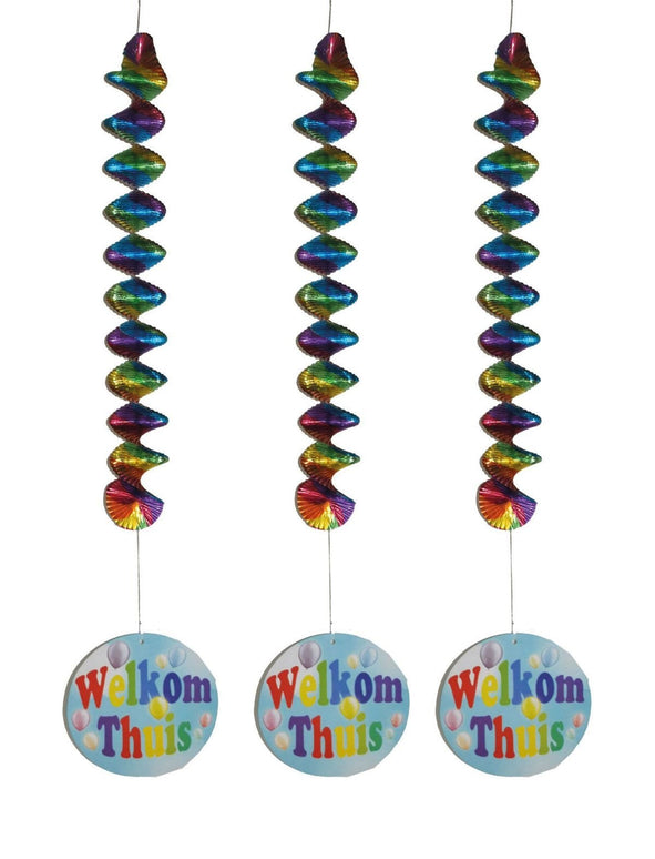 Feestbazaar Hangdecoratie Welkom Thuis - 3 Stuks