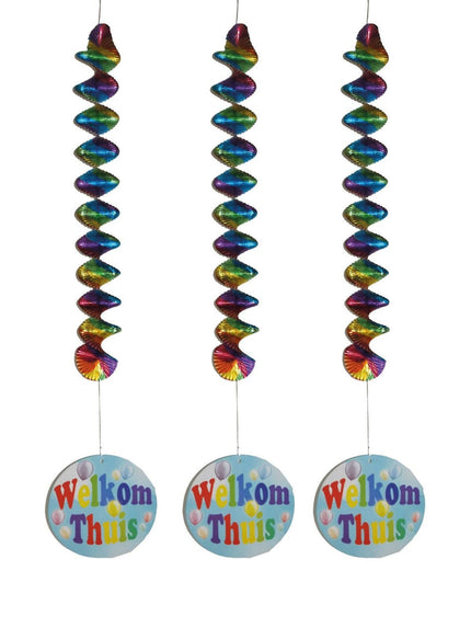 Feestbazaar Hangdecoratie Welkom Thuis - 3 Stuks