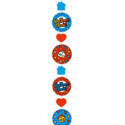 Feestbazaar Hangdecoratie Welkom Thuis Cartoon (1,2m)