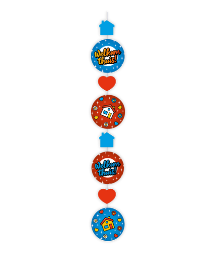 Feestbazaar Hangdecoratie Welkom Thuis Cartoon (1,2m)