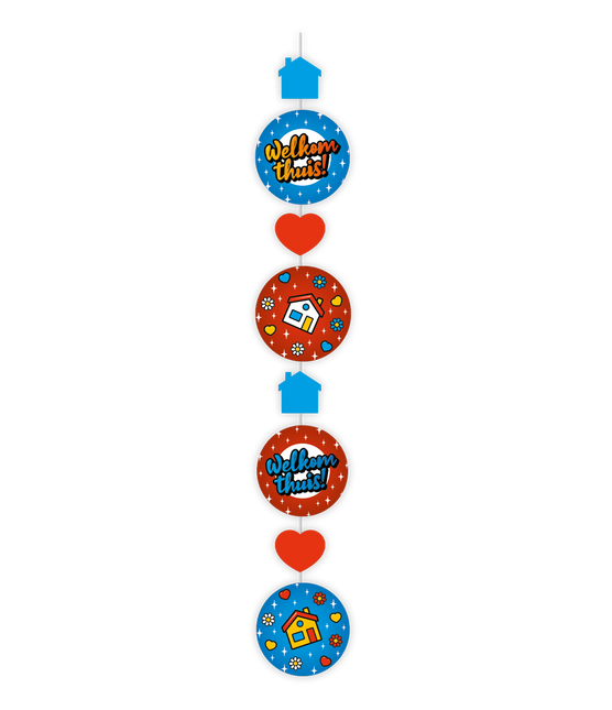 Feestbazaar Hangdecoratie Welkom Thuis Cartoon (1,2m)