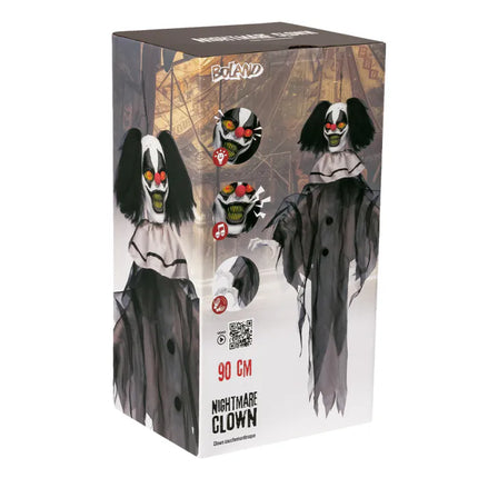 Feestbazaar Hangende Decoratie Nightmare Clown (90cm)