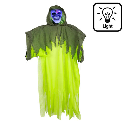 Feestbazaar Hangende Grim Reaper Glow Met LED-Verlichting