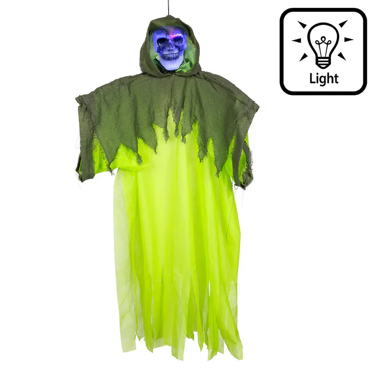 Feestbazaar Hangende Grim Reaper Glow Met LED-Verlichting
