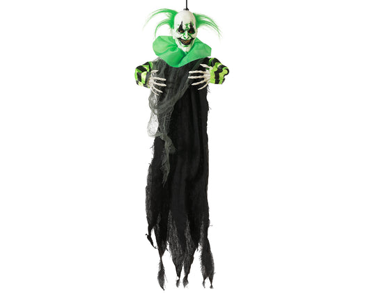 Feestbazaar Hangende Halloween Clown Skelet 60cm