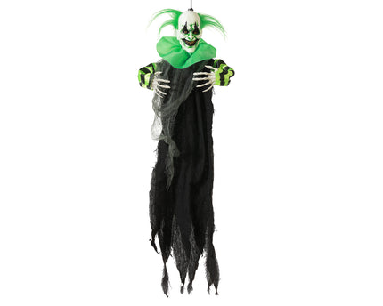Feestbazaar Hangende Halloween Clown Skelet 60cm