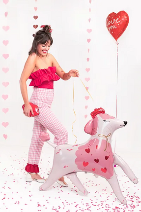 Feestbazaar Hangslinger Hartjes Roze (3m)