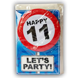 Feestbazaar Happy Age Kaart - 11 Jaar