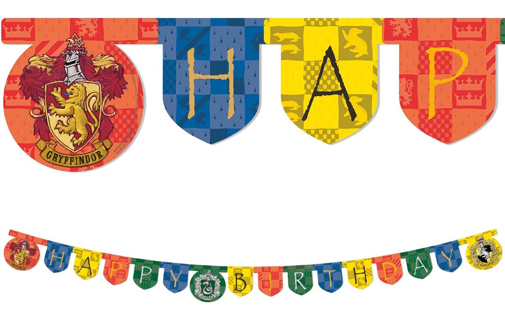 Feestbazaar Happy Birthday Banner Harry Potter (2m)
