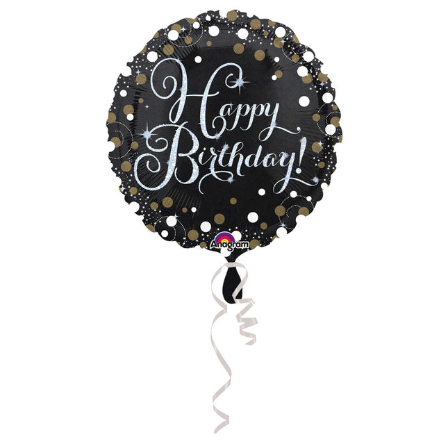 Feestbazaar Happy Birthday folieballon gold 43cm
