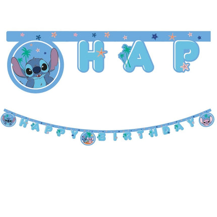 Feestbazaar Happy Birthday Letterslinger Stich & Angel