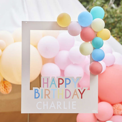 Feestbazaar Happy Birthday Photo Frame Met Ballonnen