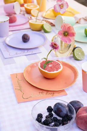 Feestbazaar Happy Birthday Servetten Kleuren Mix (12st)