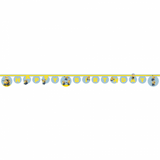 Feestbazaar Happy Birthday Slinger Minions (2m)