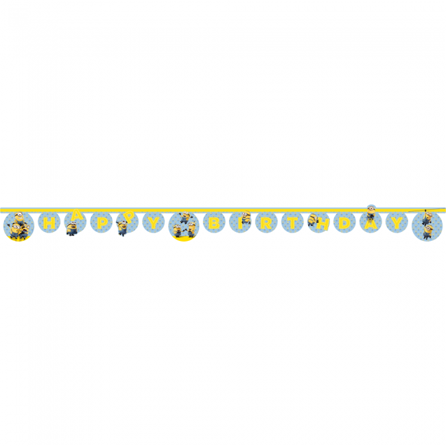 Feestbazaar Happy Birthday Slinger Minions (2m)