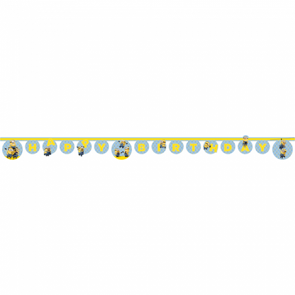 Feestbazaar Happy Birthday Slinger Minions (2m)