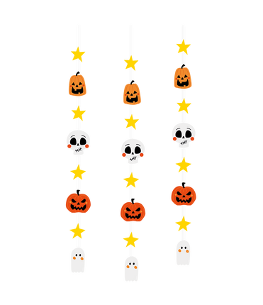 Feestbazaar Happy Halloween Hangende Decoratie (3st)