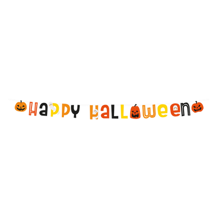Feestbazaar Happy Halloween Letter Banner (250cm)