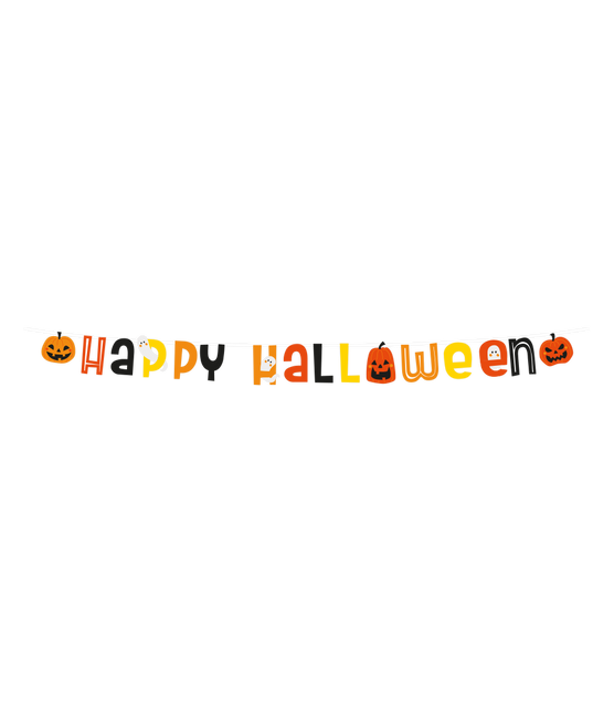 Feestbazaar Happy Halloween Letter Banner (250cm)