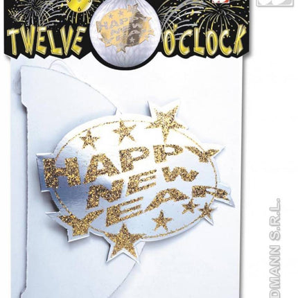 Feestbazaar Happy New year baldecoratie papier