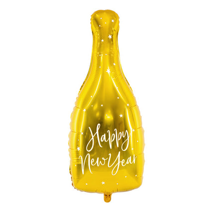 Feestbazaar Happy New Year Folieballon Fles