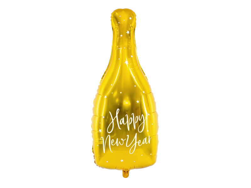 Feestbazaar Happy New Year Folieballon Fles