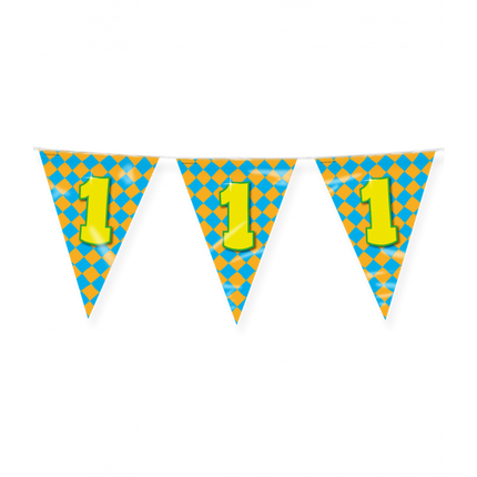 Feestbazaar Happy Verjaardag Vlaggenlijn 1 jaar (10m)