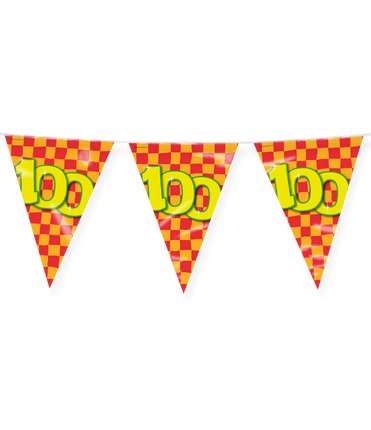 Feestbazaar Happy Verjaardag Vlaggenlijn 100 Jaar (10m)