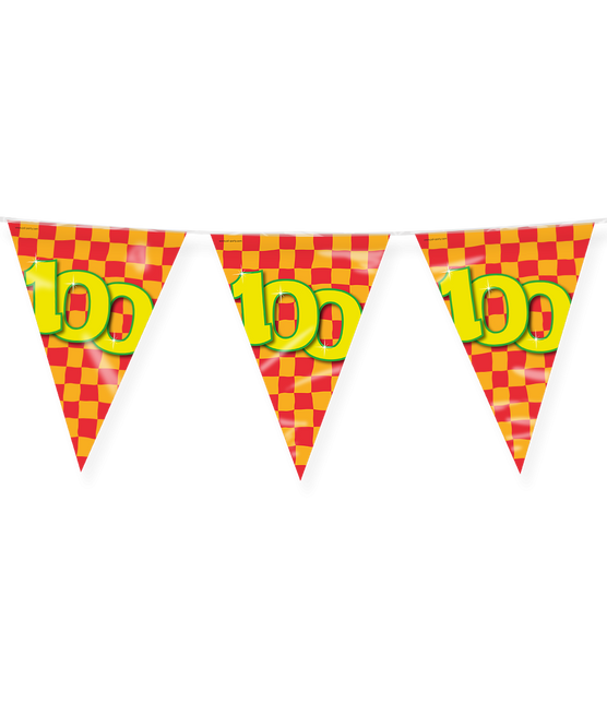 Feestbazaar Happy Verjaardag Vlaggenlijn 100 Jaar (10m)