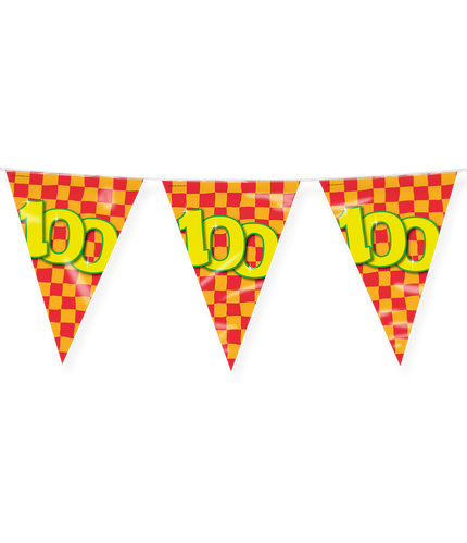 Feestbazaar Happy Verjaardag Vlaggenlijn 100 Jaar (10m)
