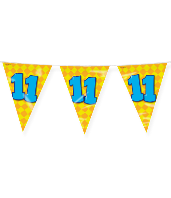 Feestbazaar Happy Verjaardag Vlaggenlijn 11 Jaar (10m)