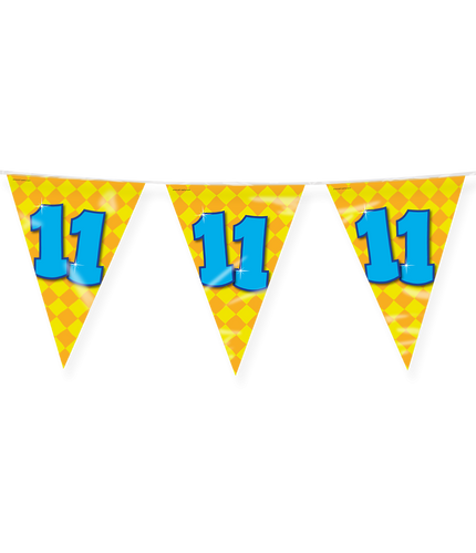 Feestbazaar Happy Verjaardag Vlaggenlijn 11 Jaar (10m)