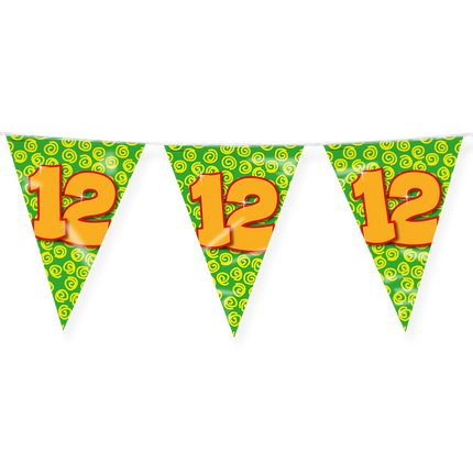 Feestbazaar Happy Verjaardag Vlaggenlijn 12 Jaar (10m)