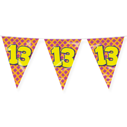 Feestbazaar Happy Verjaardag Vlaggenlijn 13 Jaar (10m)