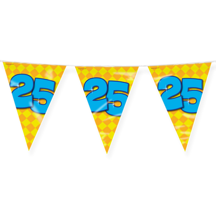 Feestbazaar Happy Verjaardag Vlaggenlijn 25 Jaar (10m)