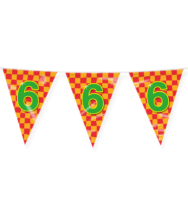 Feestbazaar Happy Verjaardag Vlaggenlijn 6 Jaar (10m)