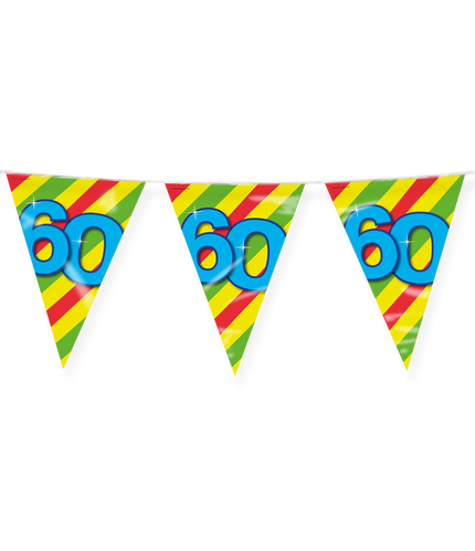 Feestbazaar Happy Verjaardag Vlaggenlijn 60 Jaar (10m)