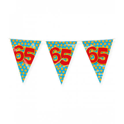 Feestbazaar Happy Verjaardag Vlaggenlijn 65 jaar (10m)
