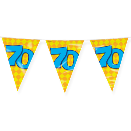 Feestbazaar Happy Verjaardag Vlaggenlijn 70 Jaar (10m)