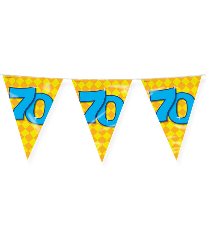 Feestbazaar Happy Verjaardag Vlaggenlijn 70 Jaar (10m)