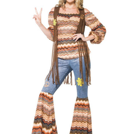 Feestbazaar Harmonie Hippie kostuum vrouw