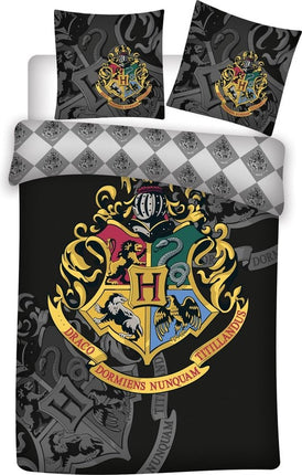 Feestbazaar Harry Potter Dekbedovertrek Hogwarts 140x200cm met Kussensloop
