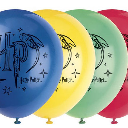 Feestbazaar Harry Potter feestballonnen HP kleurrijk 30cm (8st)