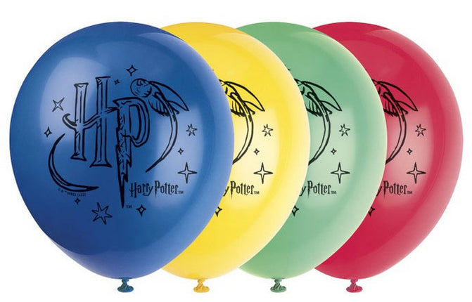 Feestbazaar Harry Potter feestballonnen HP kleurrijk 30cm (8st)